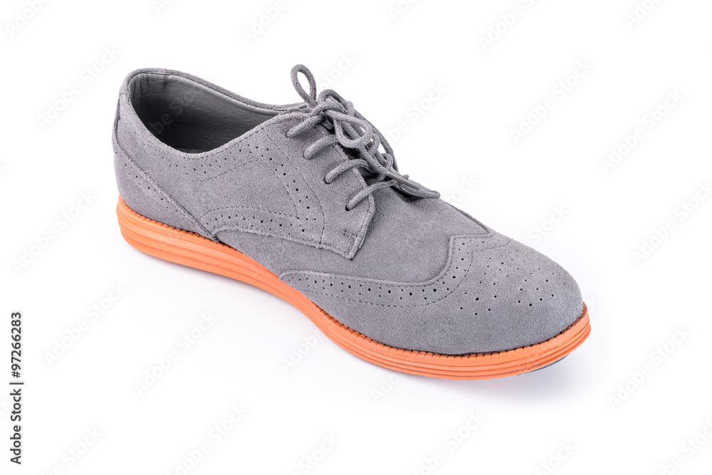 Close-up of elegant mens shoes