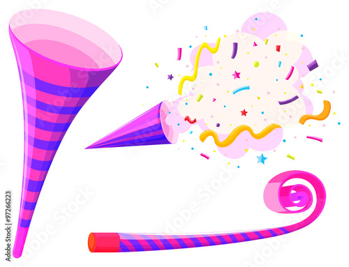 Party horn and musical straw