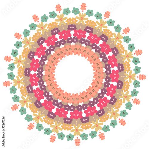 Vector round abstract circle.
