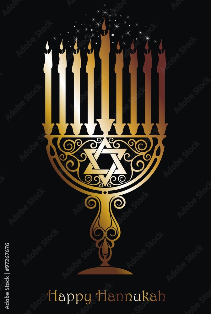 Hanukkah Menorah card Hanukkah Menorah card