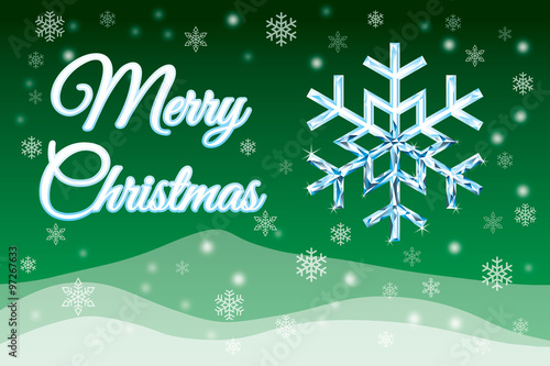 Snow into diamond on Christmas