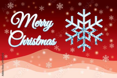 Snow into diamond on Christmas