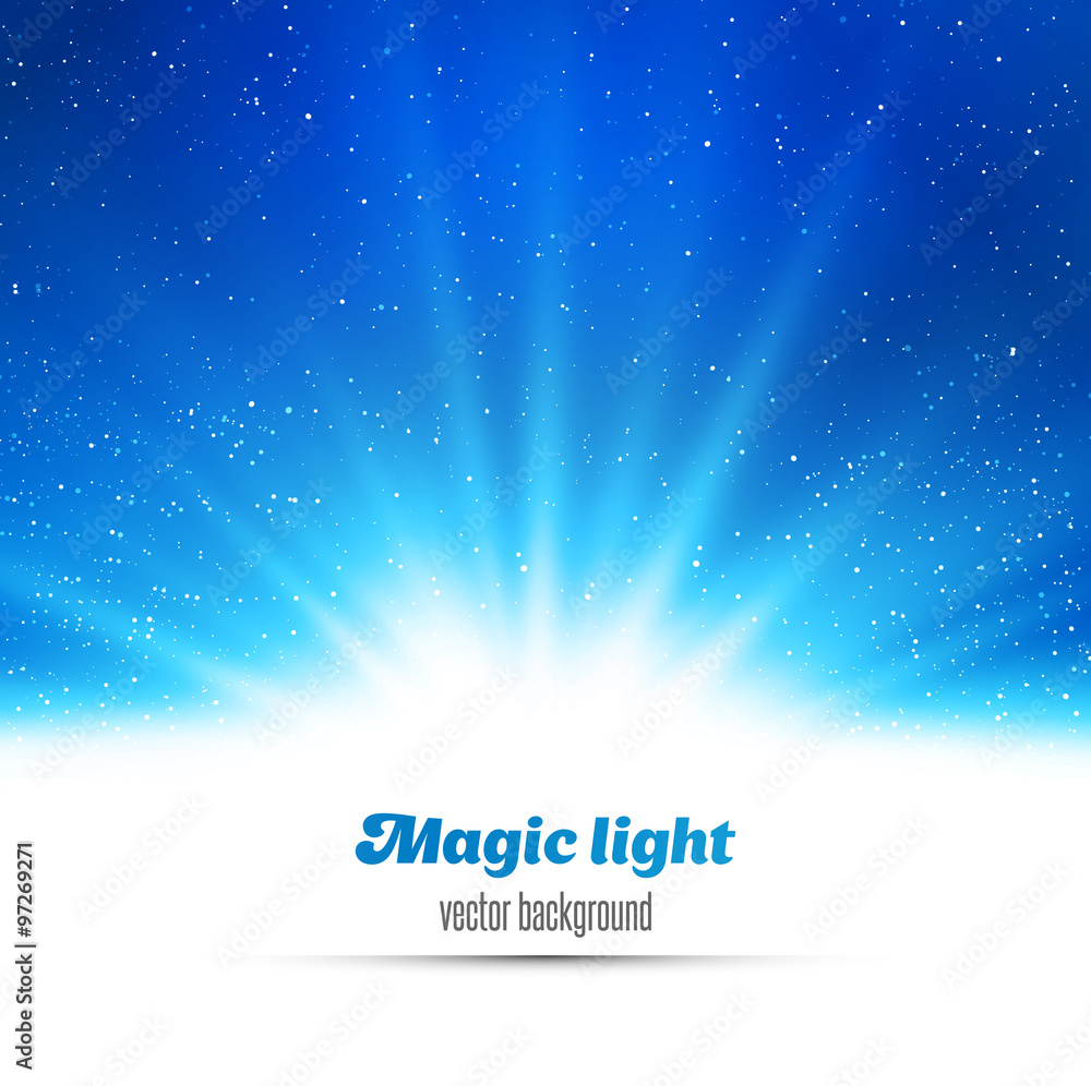 Abstract magic  light background. 