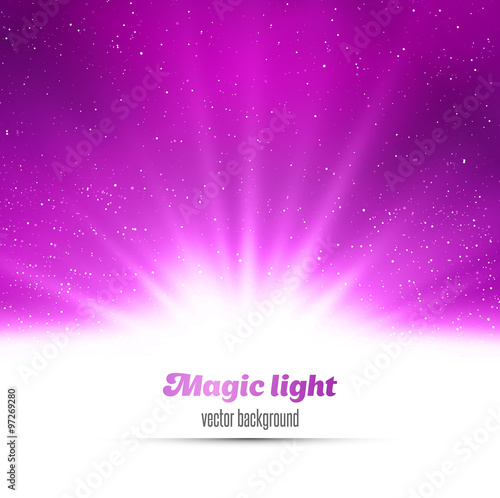 Abstract magic  light background.