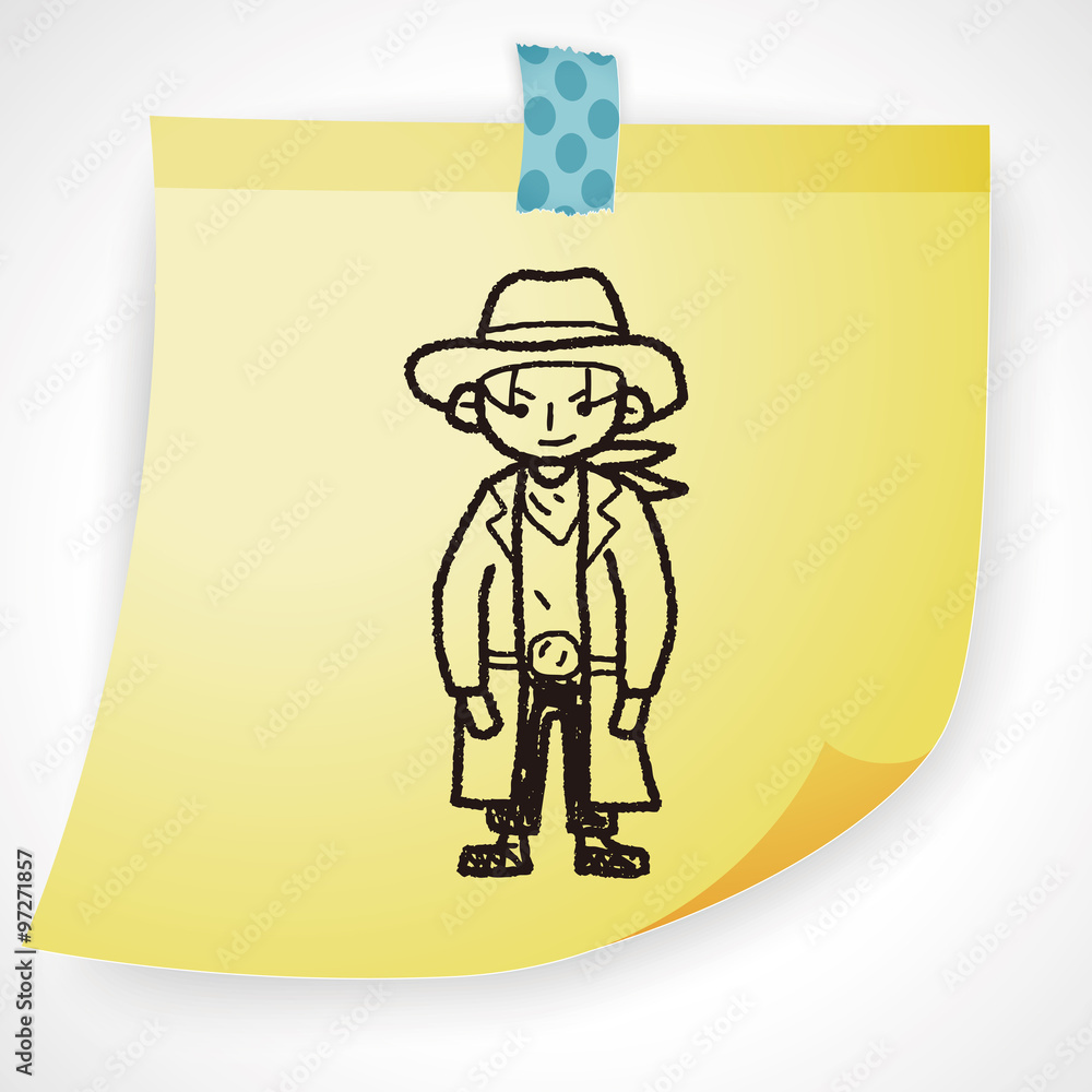 cowboy doodle cowboy doodle