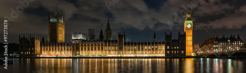Fotografie, Obraz Palace of Westminster in London at night