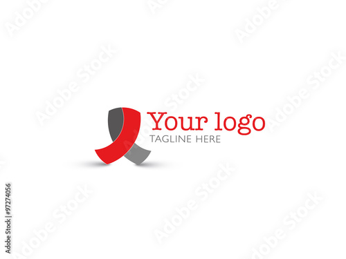 Free Download vector logo on white - Red and Gray - GFXLoad