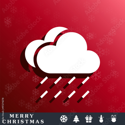 rain cloud meteo icon