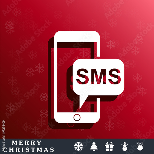 sms smartphone icon