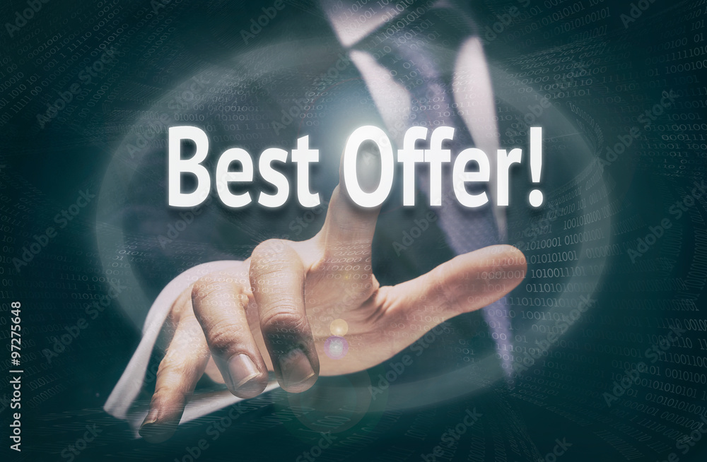 Best Offer concept. Best Offer concept.