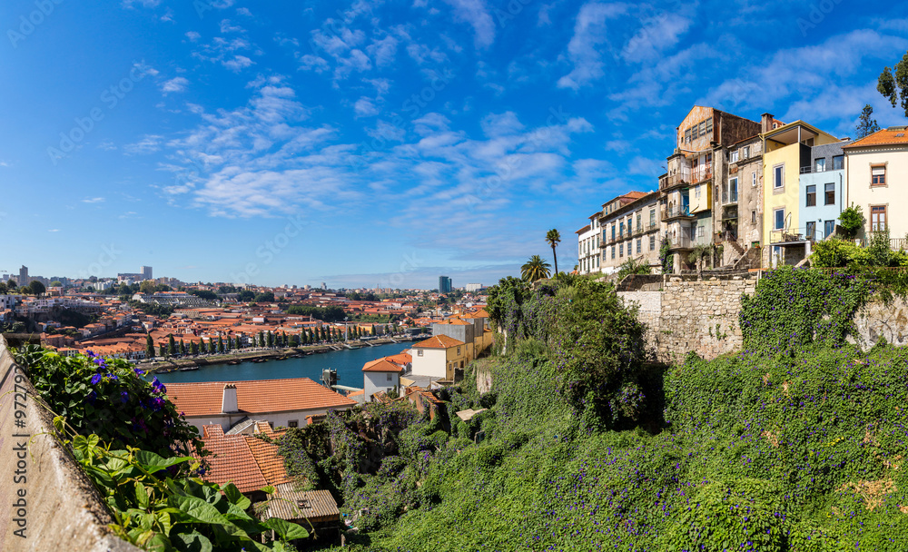 Aerial view of Porto in Portugal