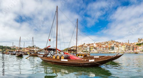 Porto and old traditional boats