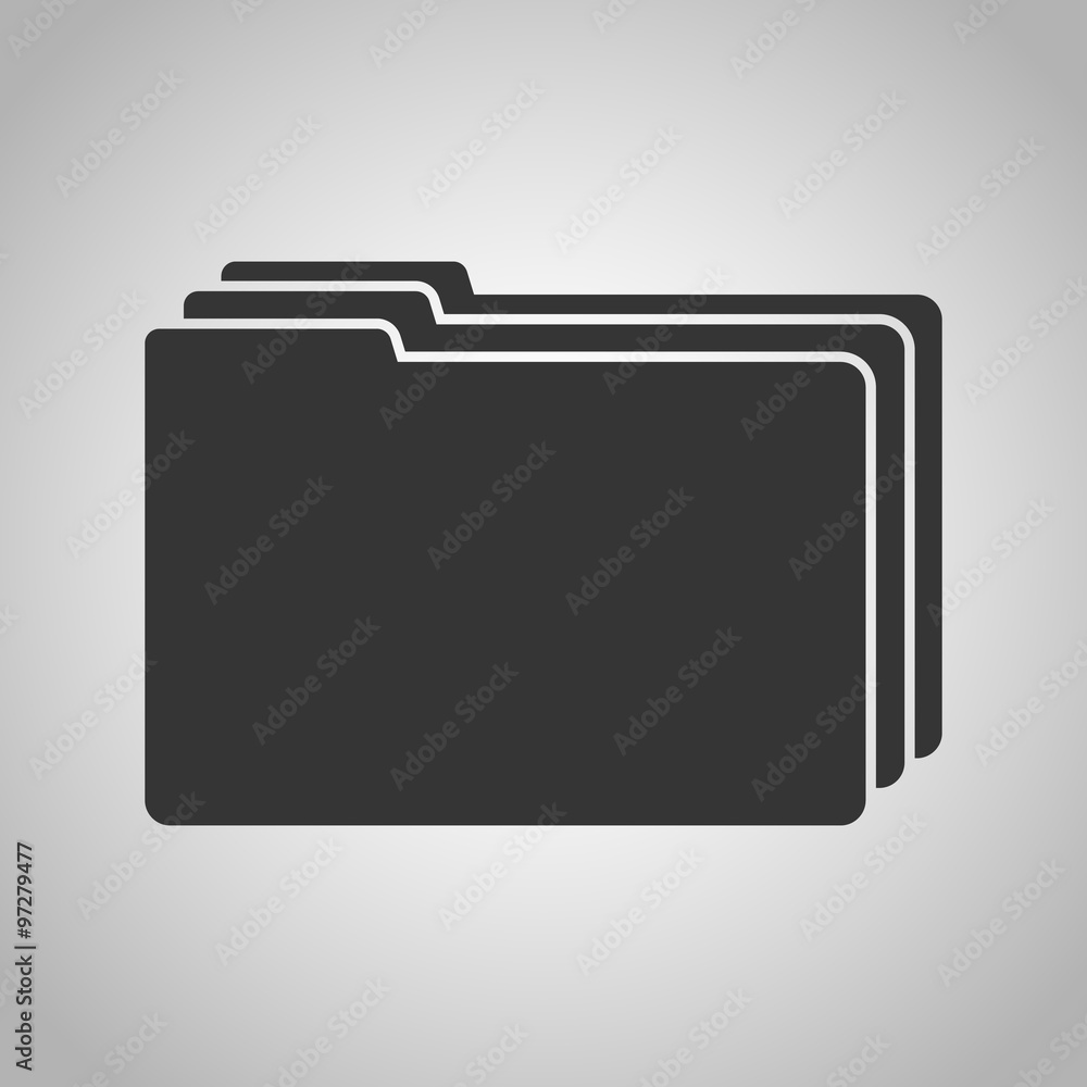 Folder with documents icon Folder with documents icon