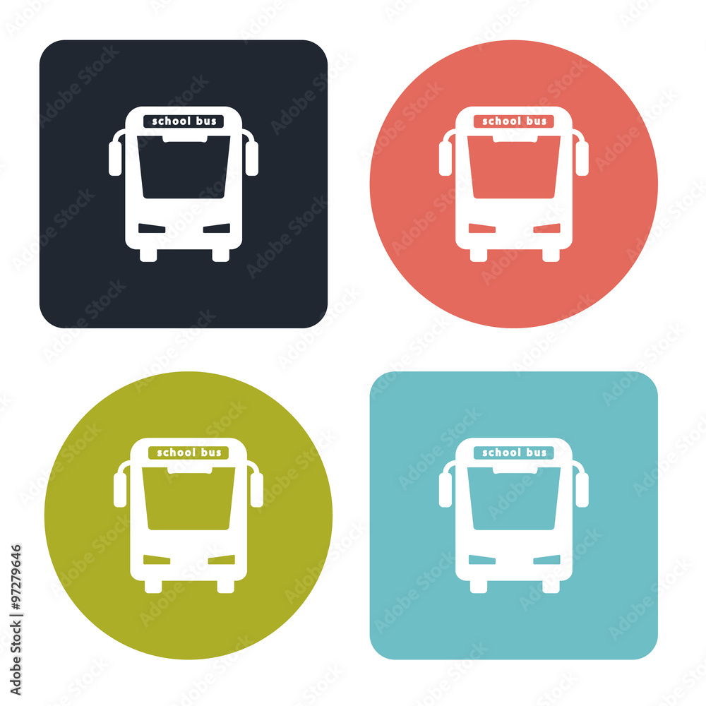 School bus icon School bus icon