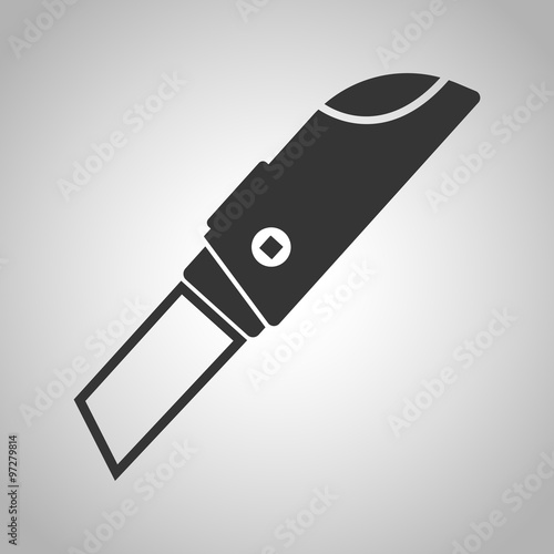 Stationery knife icon