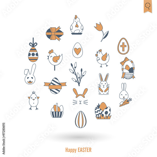 Celebration Easter Icons