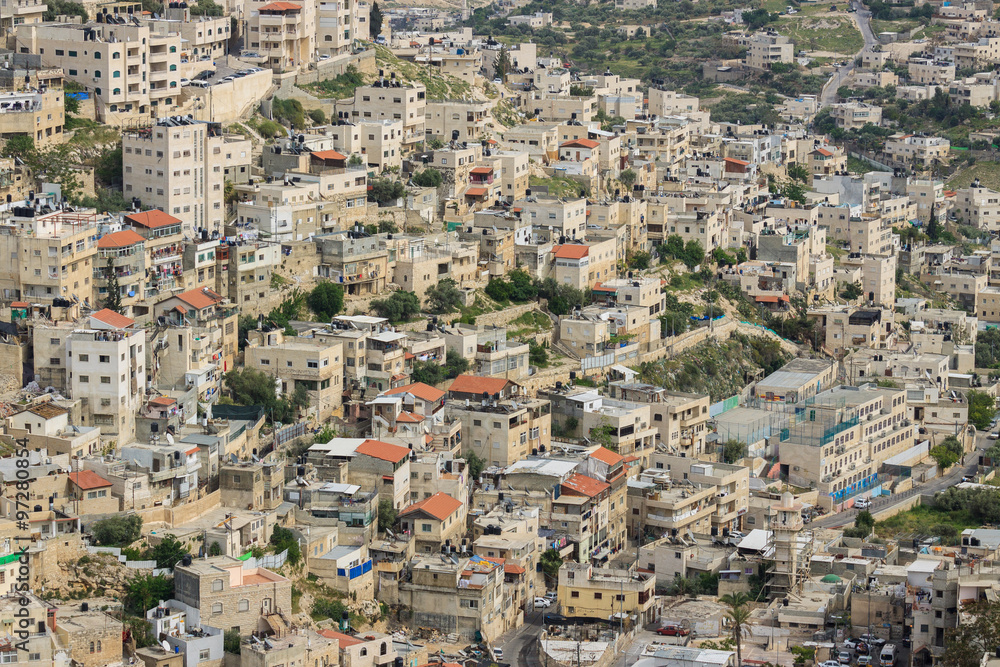 The urban neighborhoods of East Jerusalem
