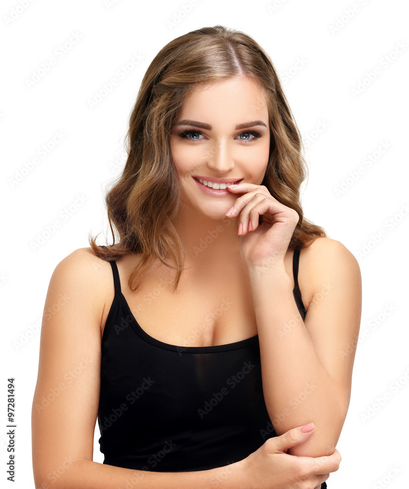 Beauty portrait of a young girl. Fresh Clean Skin Beauty portrait of a young girl. Fresh Clean Skin