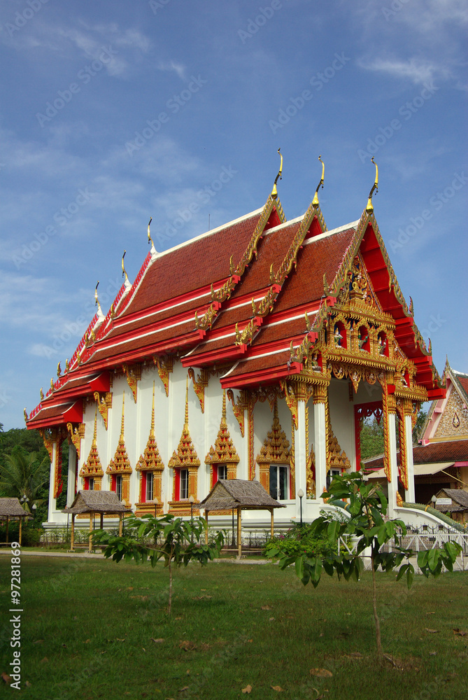 KRABI, THAILAND - January, 2014: Temple Wat Phokha Juthamat in K