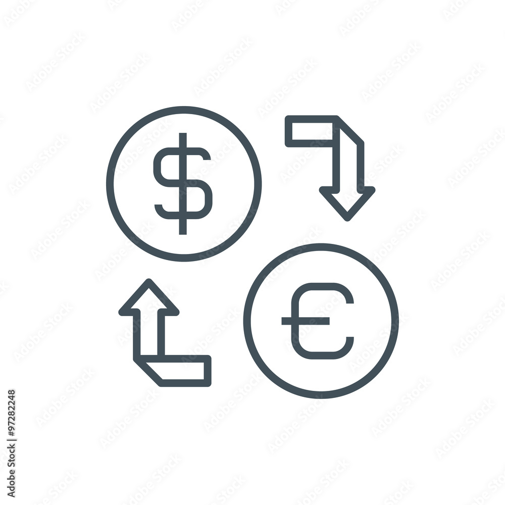 Currency exchange icon Currency exchange icon