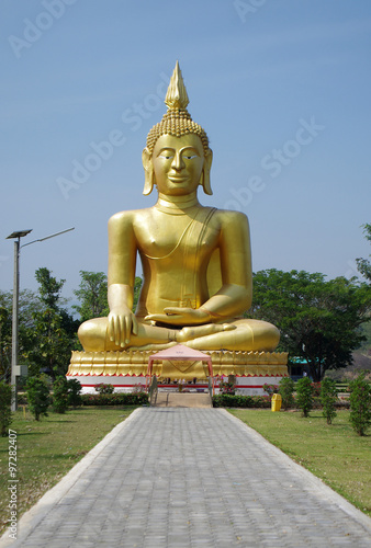 UTHAY THANI  THAILAND - January  2015  Buddha on Ban Samo Thong