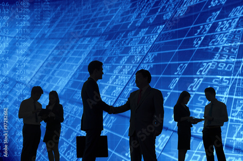 Photos Business people interacting to each other.