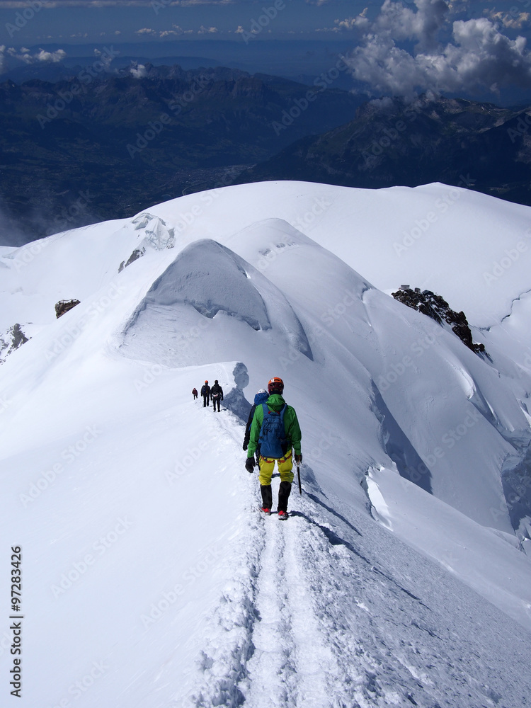 Climbing Mont Blanc