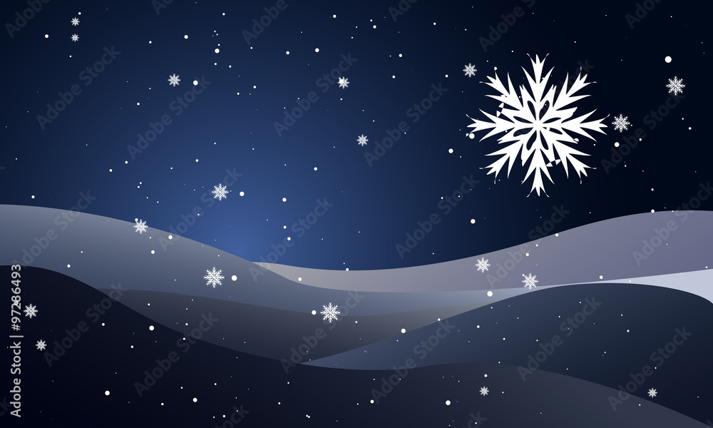 Naklejka premium Christmas a background from metal snowflakes