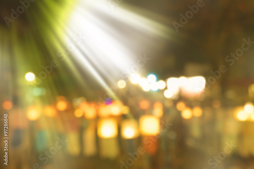 abstract natural blur background,  Asymmetric light rays © teerawit