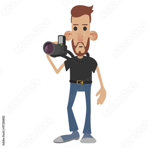 Photographer cartoon icon