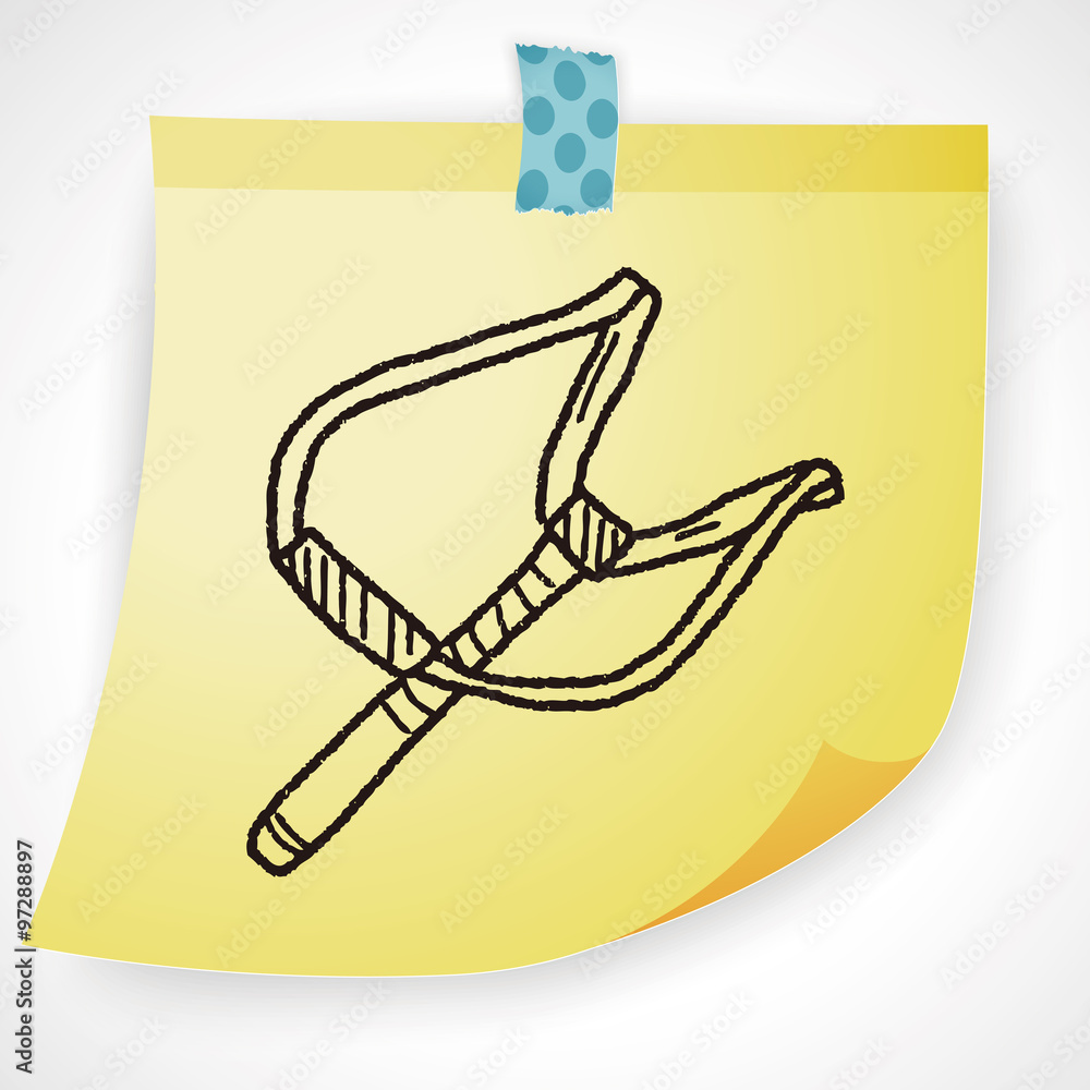Fototapeta premium Slingshot doodle