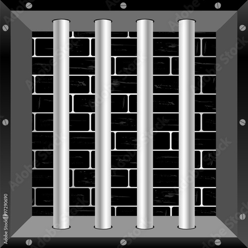 prison bars vector illustration