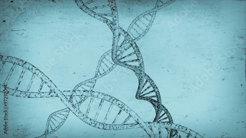 Canvas Print DNA Strands