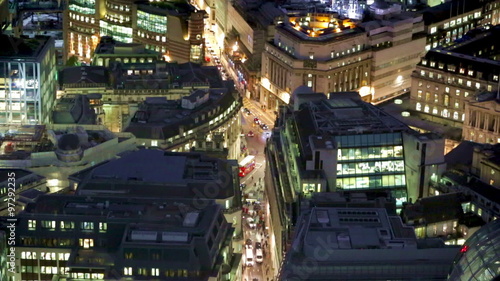 Wallpaper Mural LONDON, UK - NOVEMBER 4, 2015: Bank of England night view from the 35 floor  Torontodigital.ca
