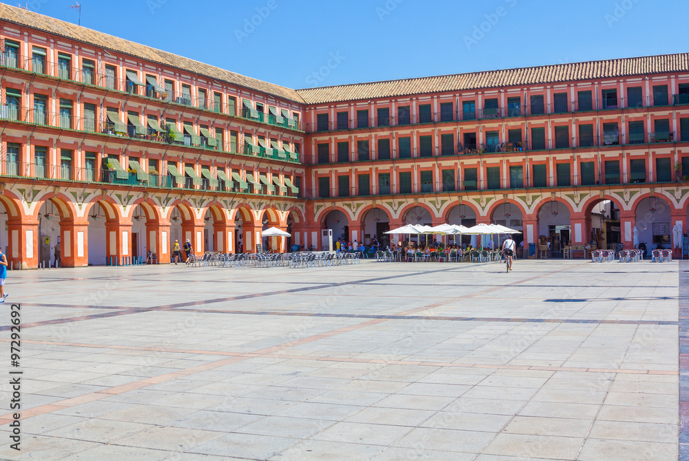 Fototapeta premium Famous Plaza de la Corredera from the year 1683 in Cordoba, Spain