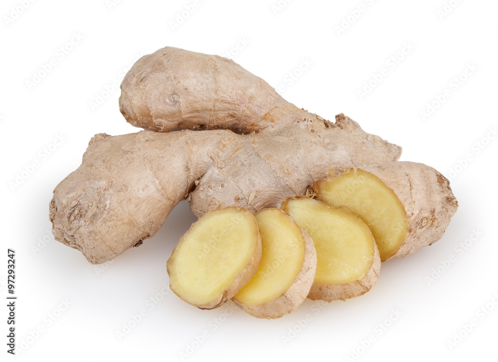 Ginger isolated on white background with clipping path Ginger isolated on white background with clipping path
