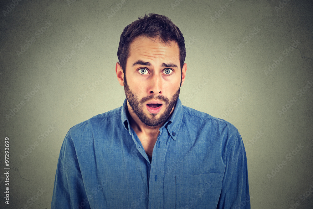 Fototapeta premium portrait of surprised man