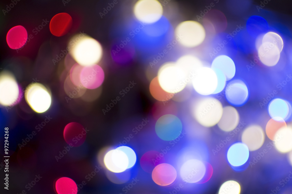 Obraz premium Abstract christmas light bokeh on for background
