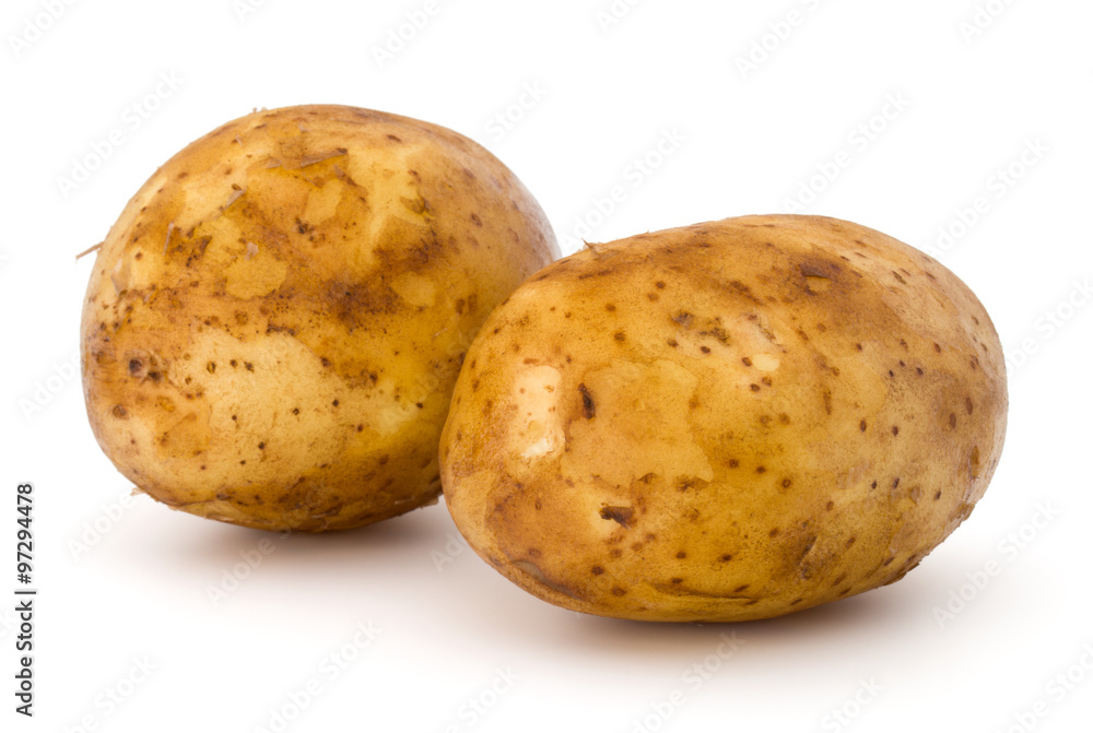 new potato tuber isolated on white background cutout new potato tuber isolated on white background cutout