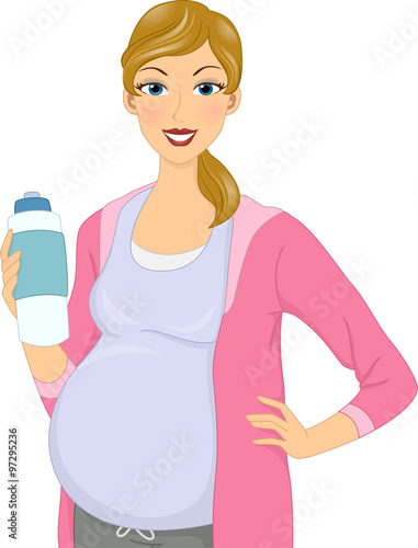 Girl Pregnant Bottle