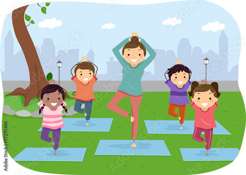 Stickman Kids Outdoor Yoga