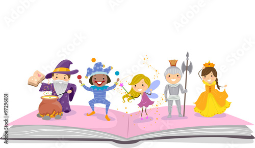 Stickman Kids Story Book Characters