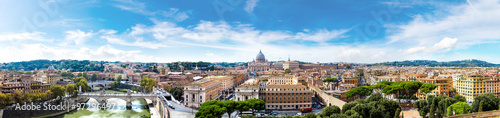 Photo Rome and Basilica of St. Peter in Vatican