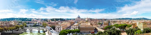 Obraz  z motywem Rome and Basilica of St. Peter in Vatican