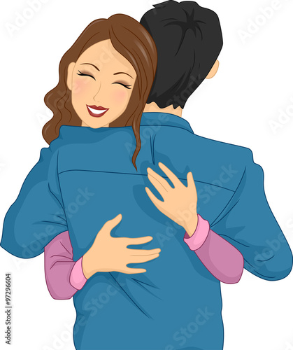 Couple Hug Happy