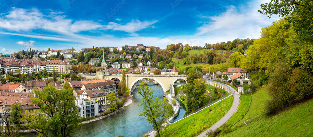 Obraz premium Panoramic view of Bern