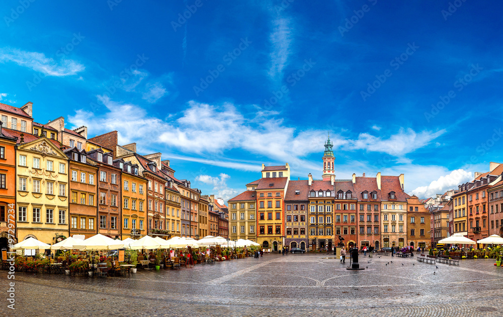 Obraz premium Rynek Starego Miasta w Warszawie