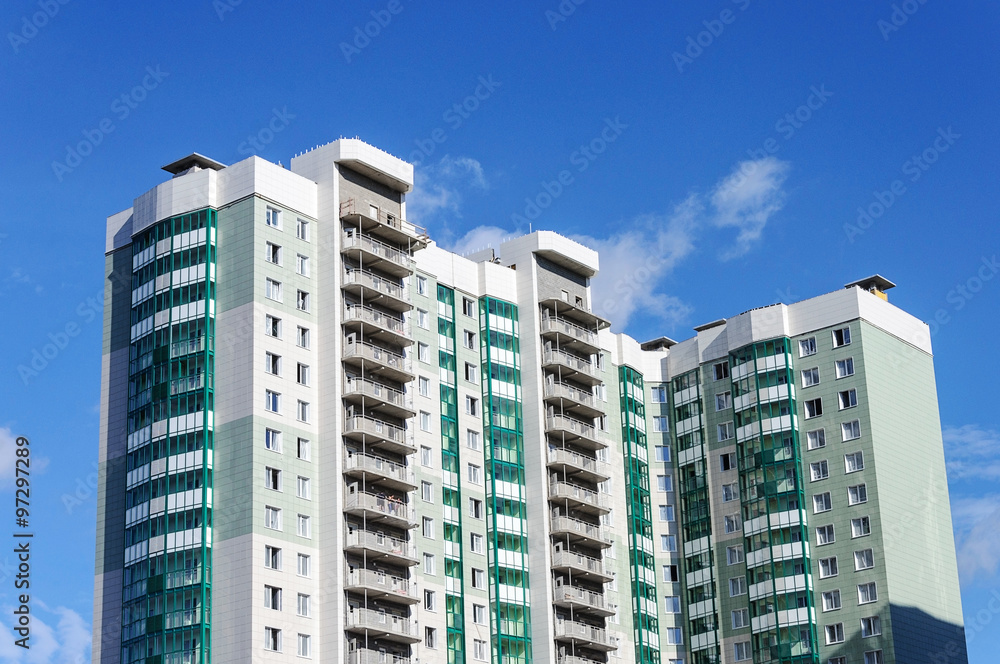 New modern multi-storey residential building