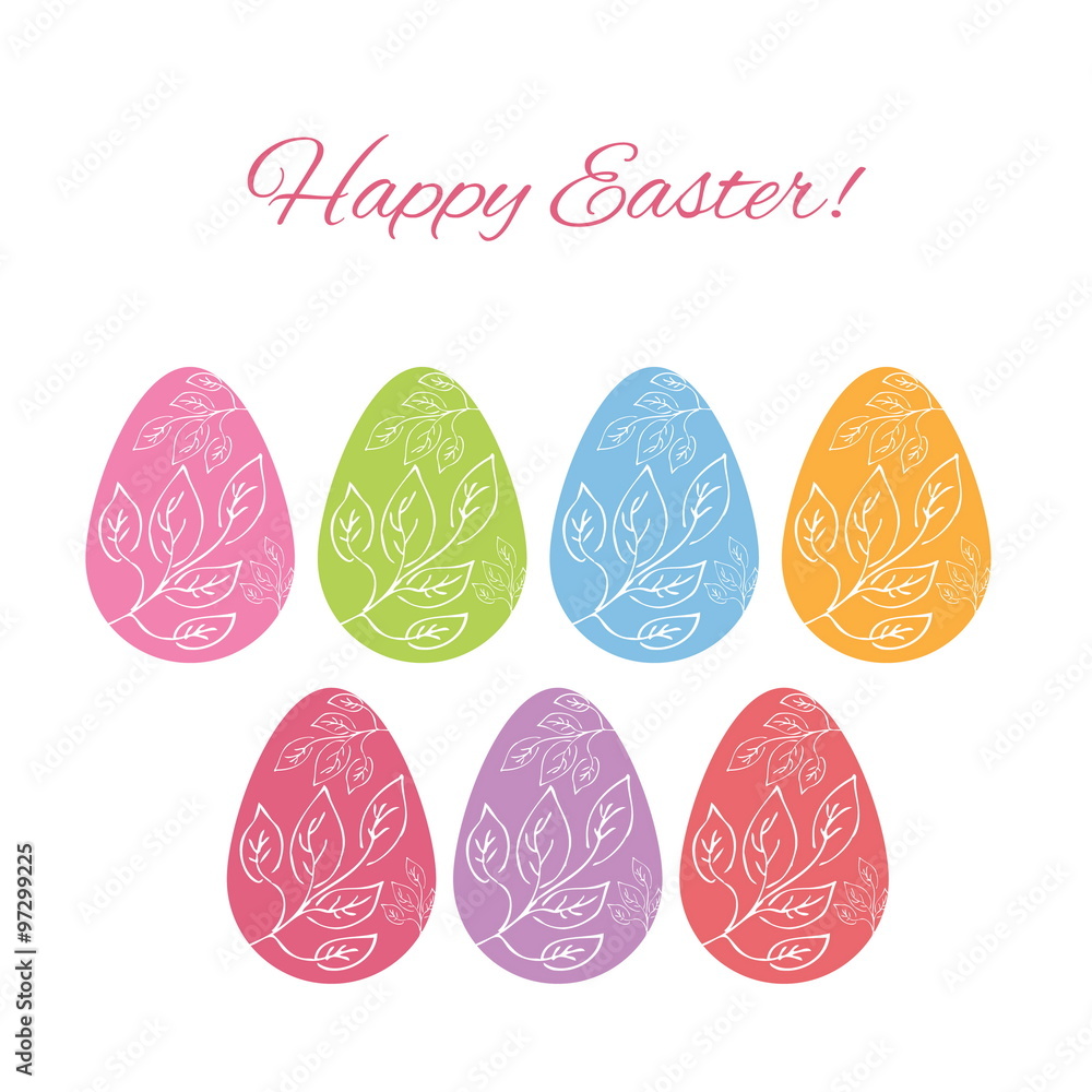 Set of Easter eggs. Vector Set of Easter eggs. Vector