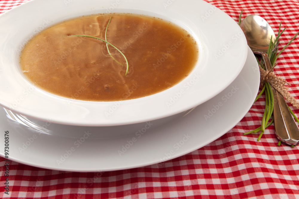 French onion soup with bread French onion soup with bread